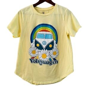 Volkswagen Yellow Short Sleeve Retro Cotton Women’s T-Shirt size XL